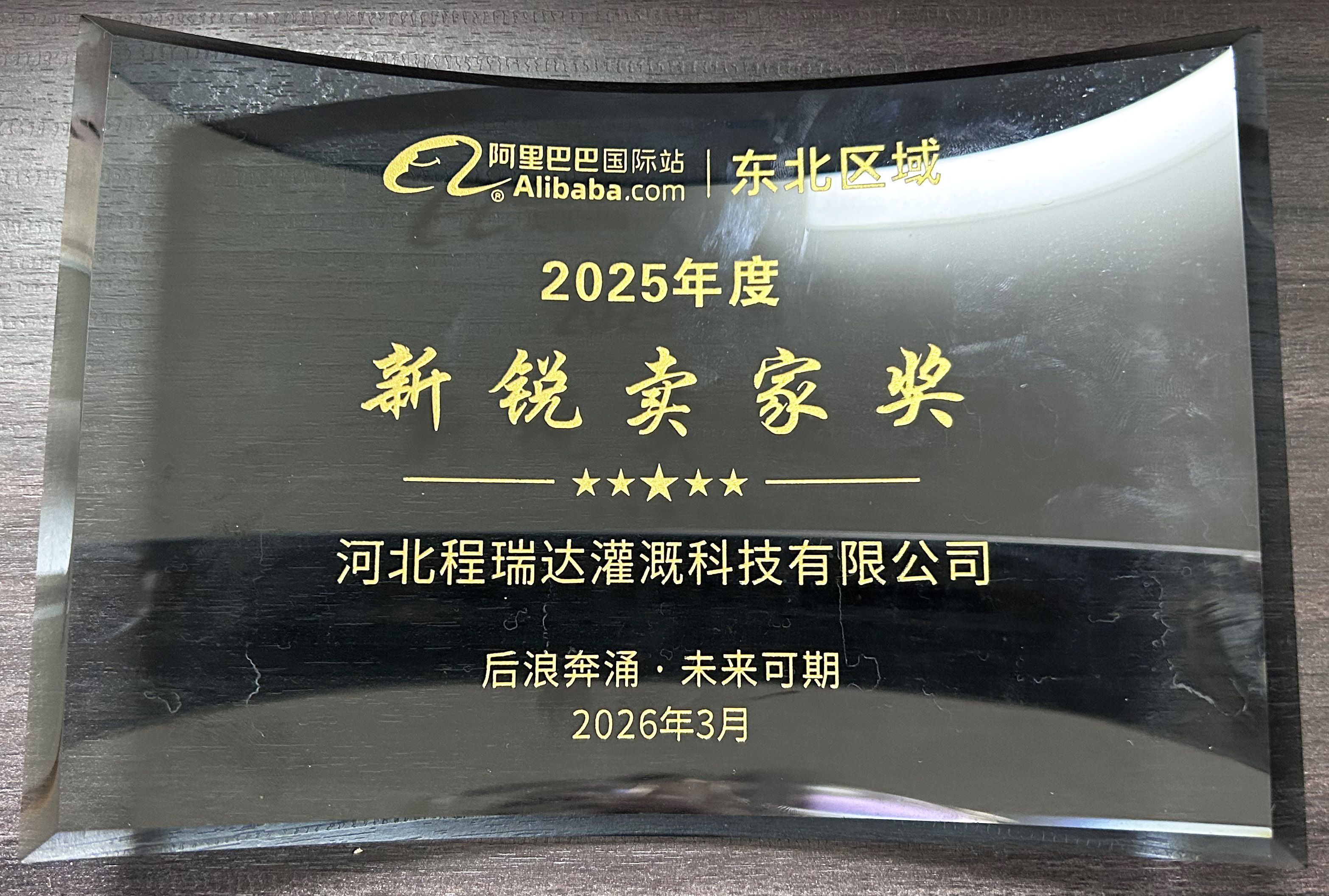 江北程瑞达灌溉 | 荣获阿里国际站新锐卖家奖