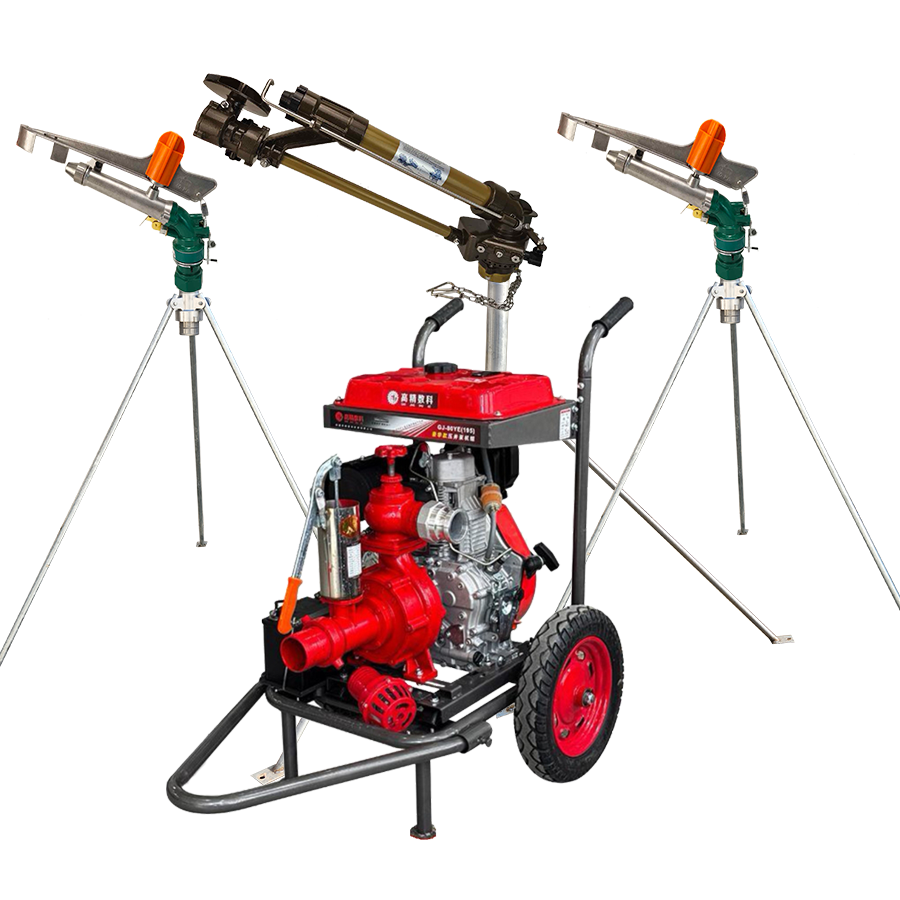 江北一体式灌溉机组 全套喷枪水带配齐 抗旱浇地神器